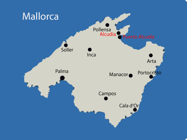 Mallorca Alcudia die ehemalige Hauptstadt der Insel